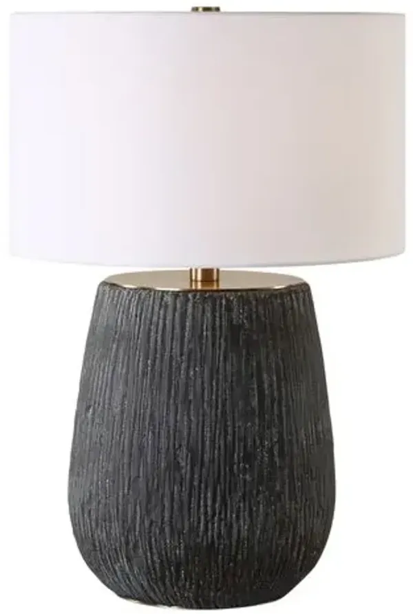 Leif Concrete Table Lamp - Black