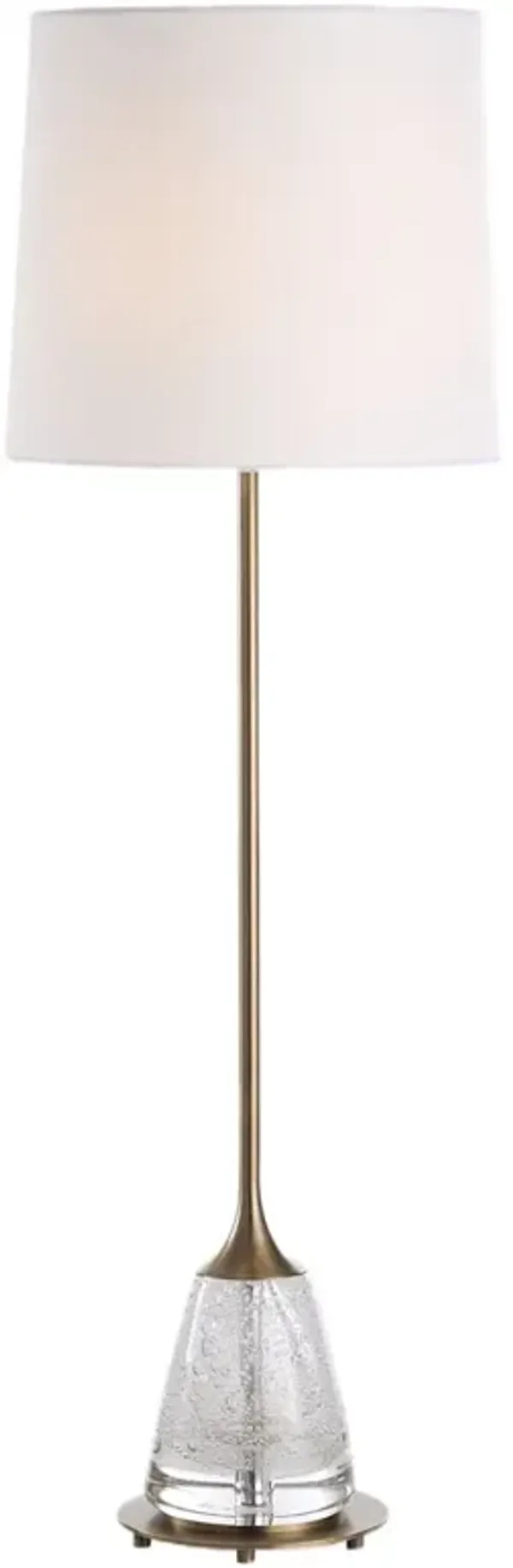 Mireille Glass Base Buffet Lamp - Brass - Gold