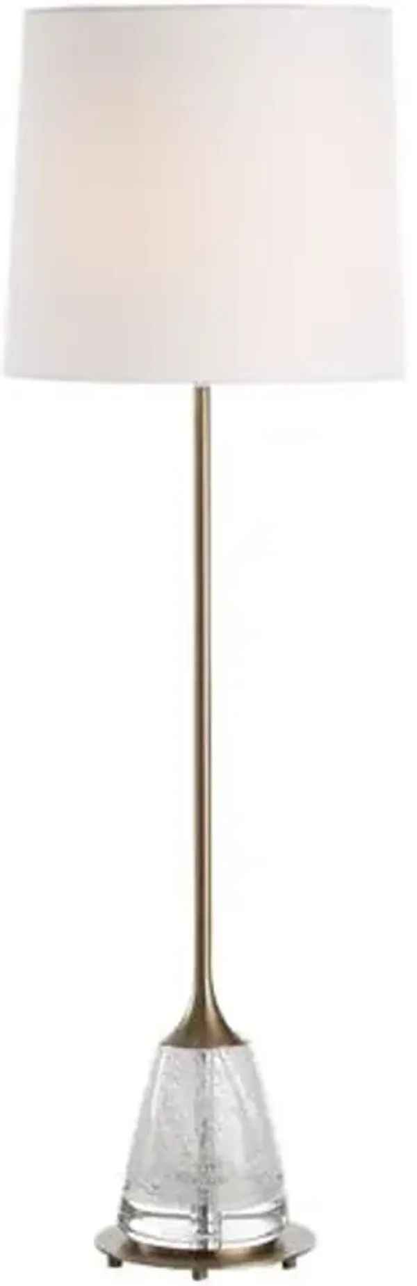 Mireille Glass Base Buffet Lamp - Brass - Gold