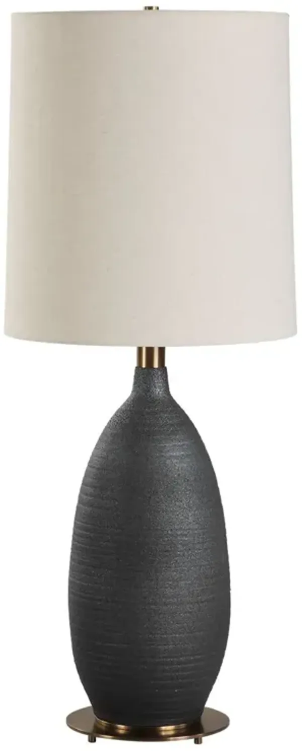 Clementine Ceramic Table Lamp - Black