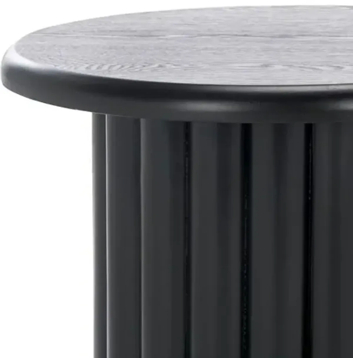 Lyricir Round End Table - Black