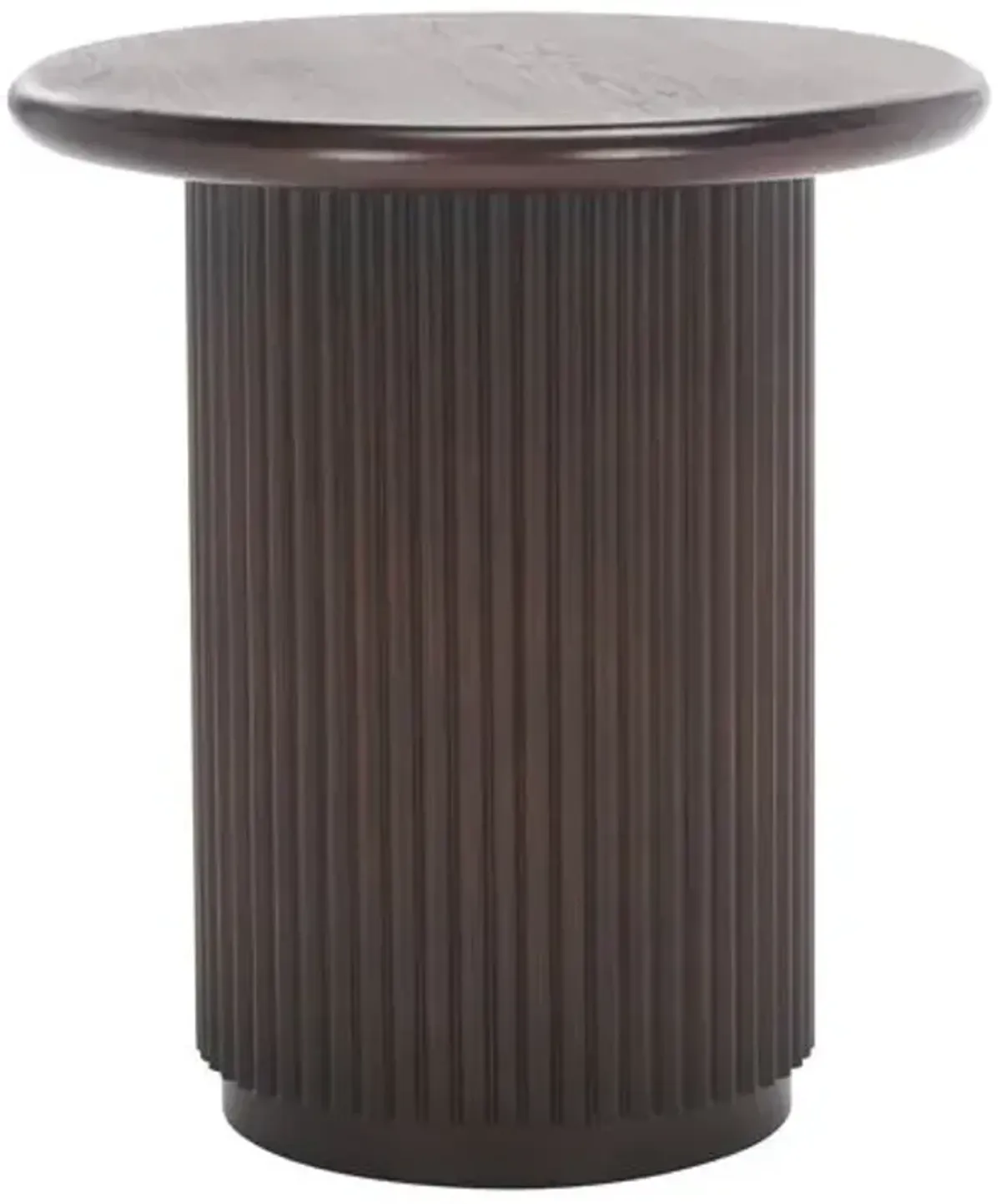 Oshenen Round Accent Table - Dark Brown - 19.7Hx18.1Wx18.1D in