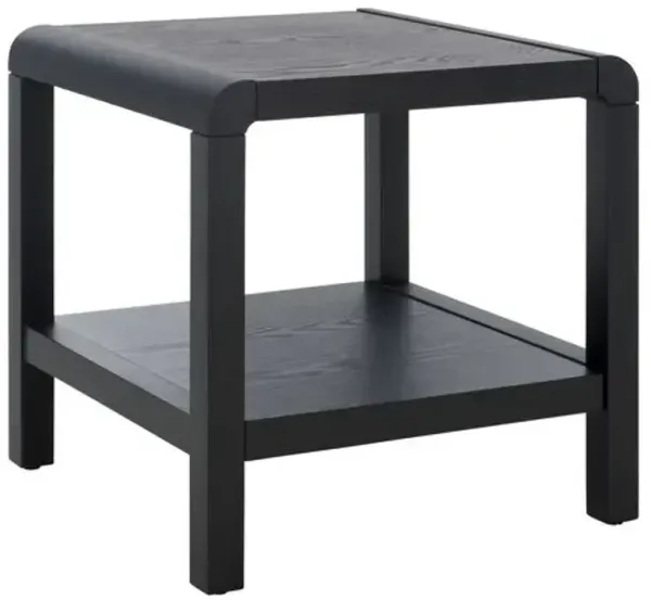 Morin Pine Side Table - Black