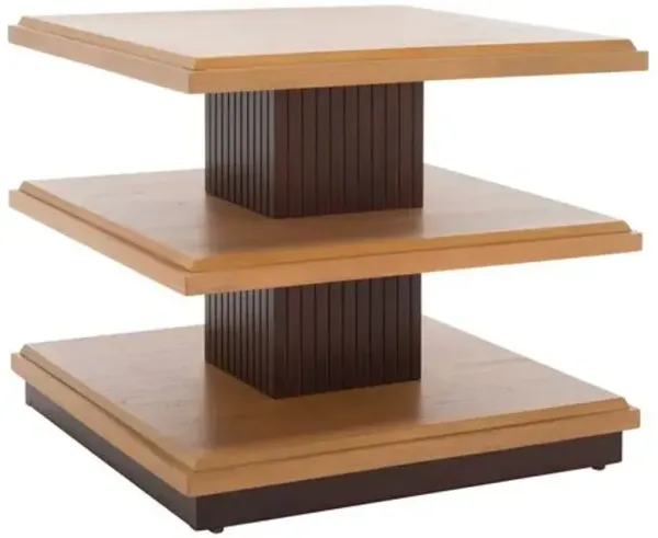 Emara 3-Tier Accent Table - Brown - 24Hx21Wx24D in