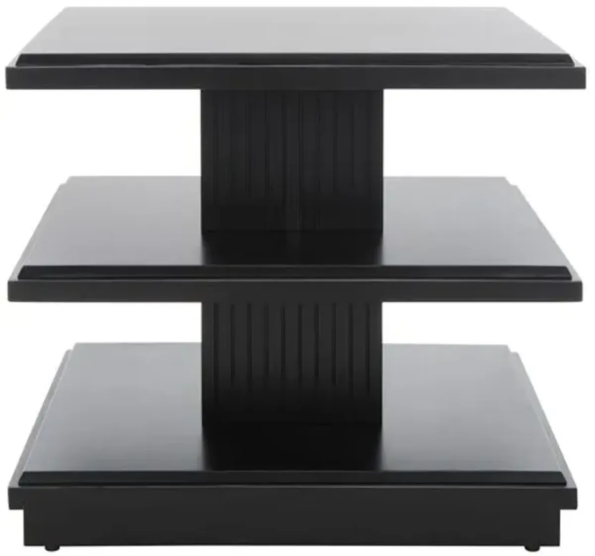 Emara 3-Tier Accent Table - Black - 24Hx21Wx24D in