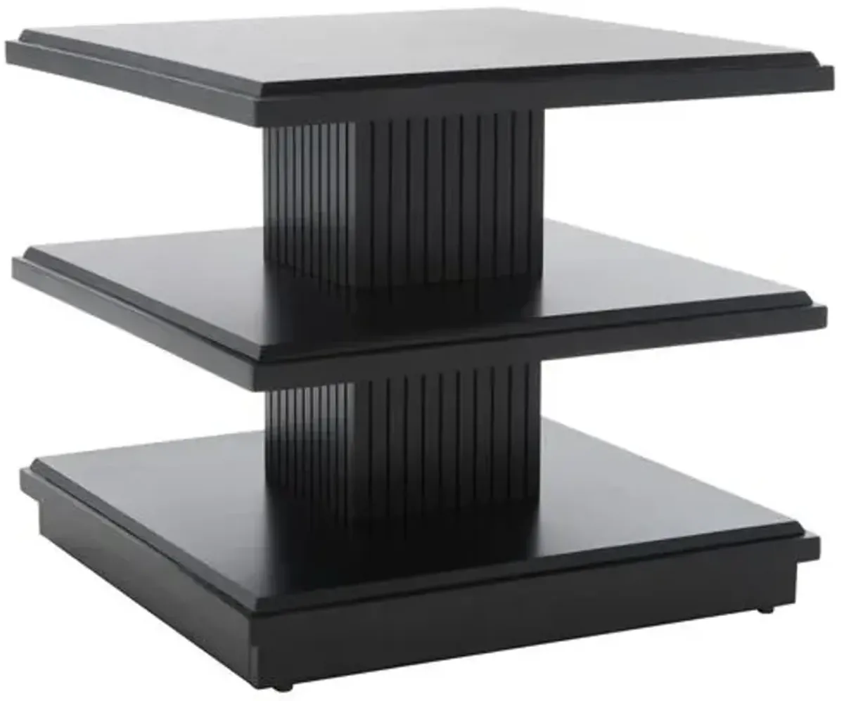 Emara 3-Tier Accent Table - Black - 24Hx21Wx24D in