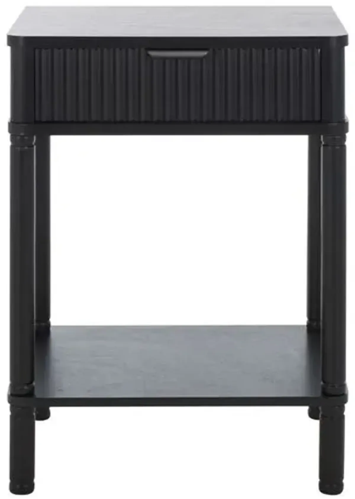 Zarinis 1-Drawer Accent Table - Black - 24Hx17.7Wx13.8D in