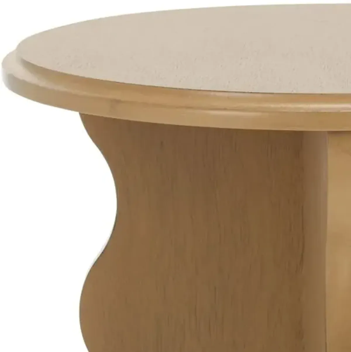 Ozenie Wavy Accent Table - Brown - 22Hx15Wx15D in