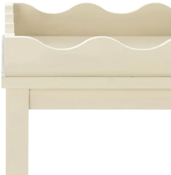 Oshenan 1-Drawer Pine Accent Table