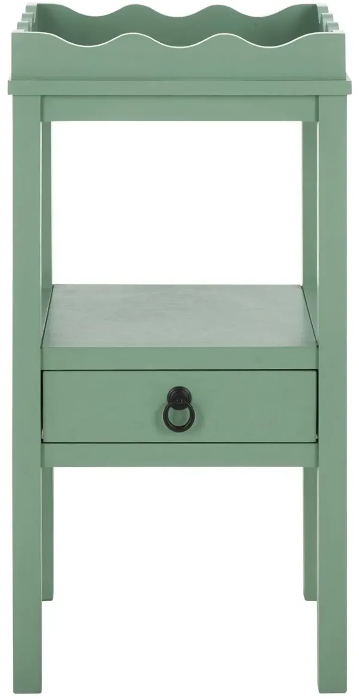 Oshenan 1-Drawer Pine Accent Table