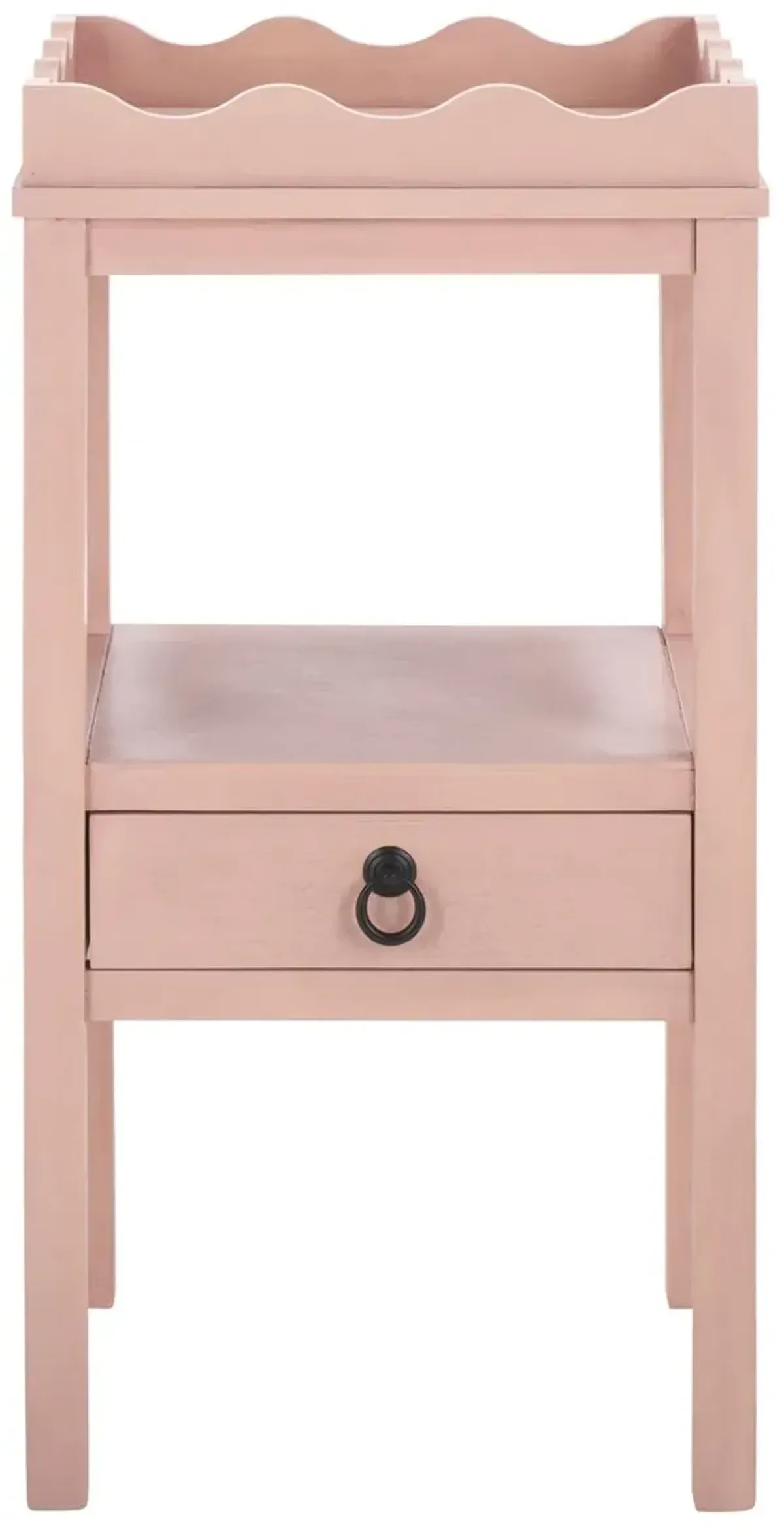 Oshenan 1-Drawer Pine Accent Table