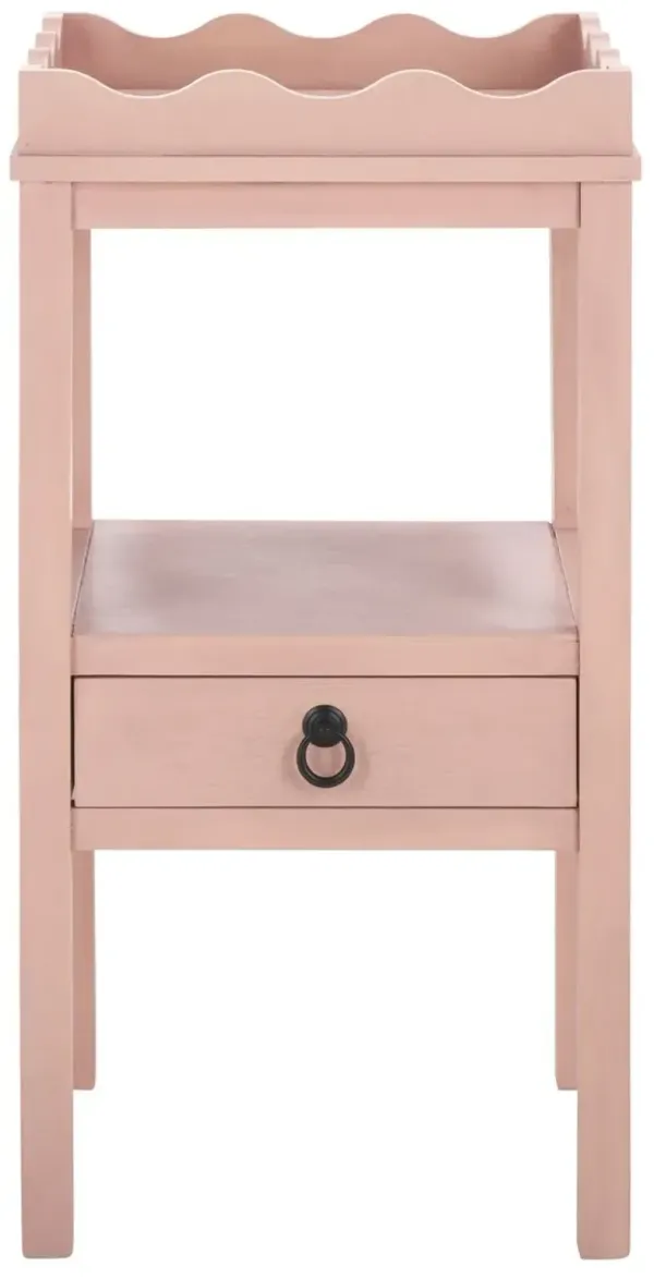 Oshenan 1-Drawer Pine Accent Table