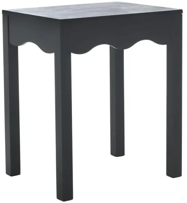 Anarais Square Wave Pine Accent Table