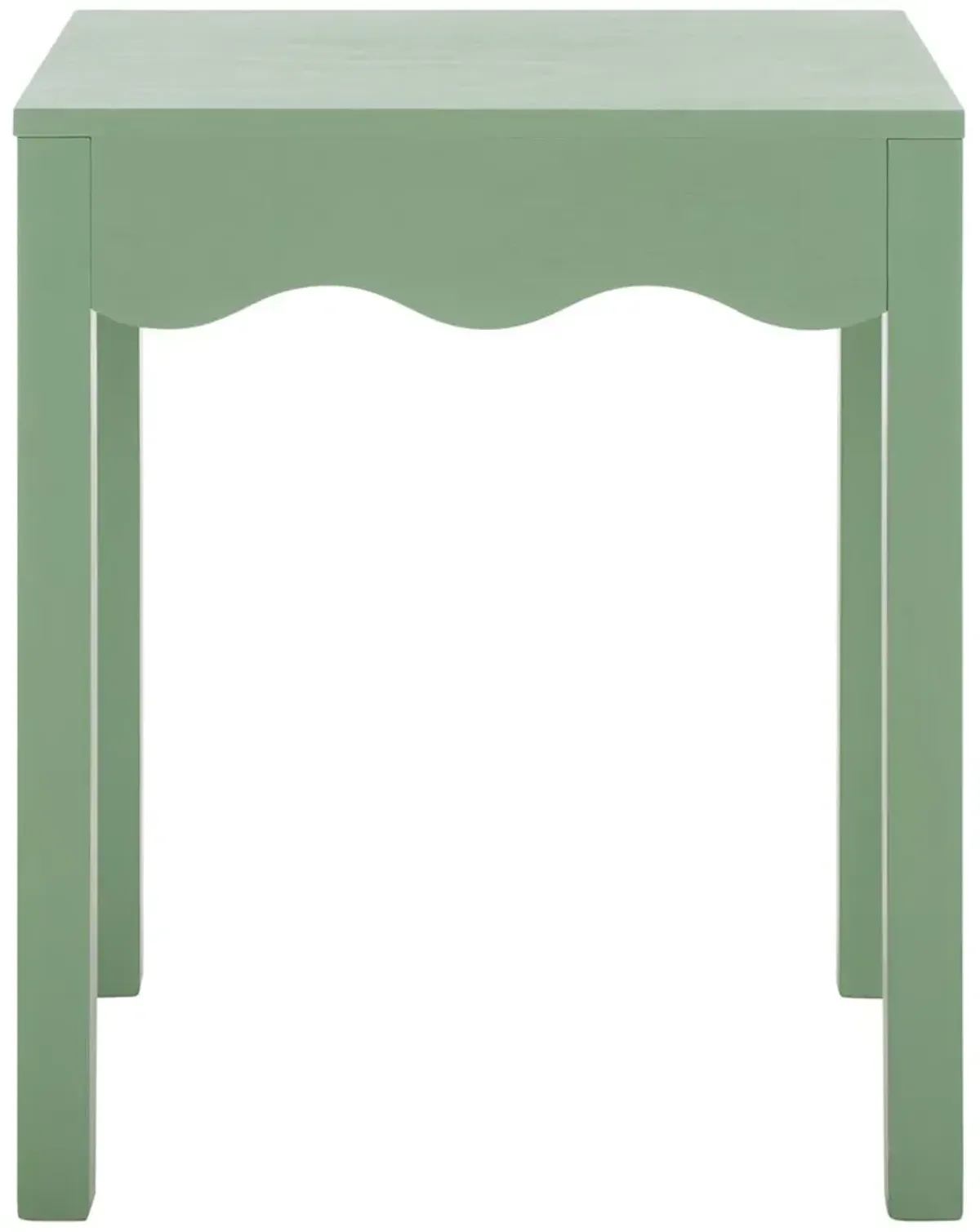 Anarais Square Wave Pine Accent Table