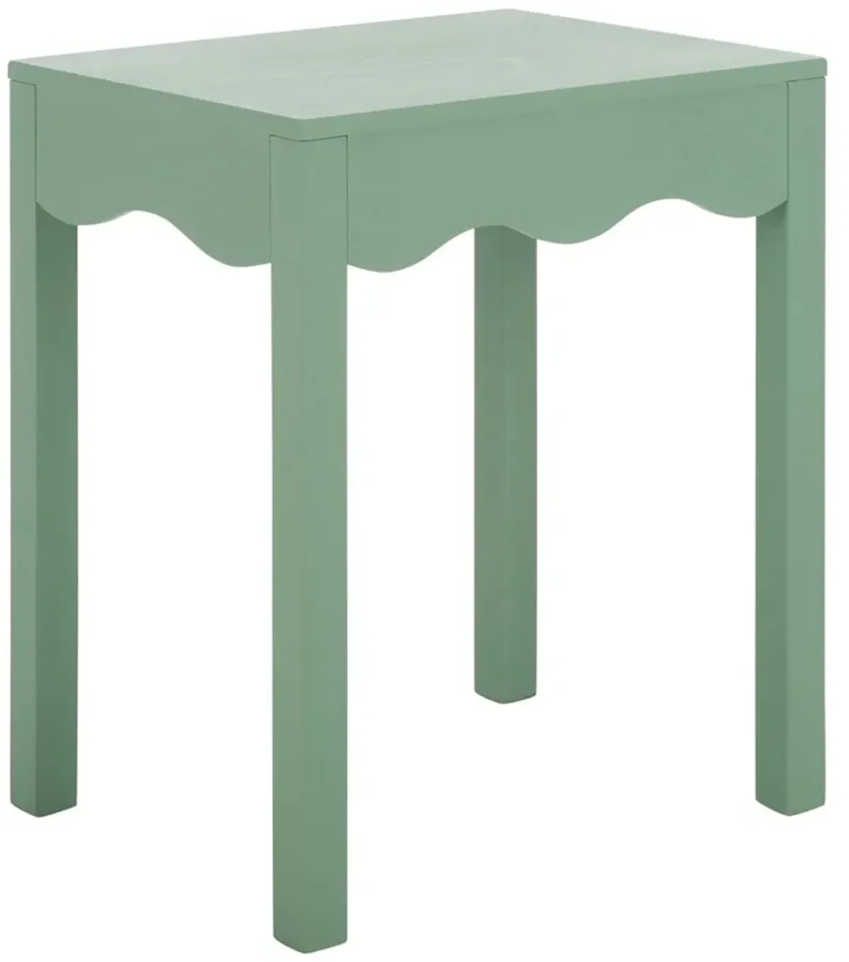Anarais Square Wave Pine Accent Table