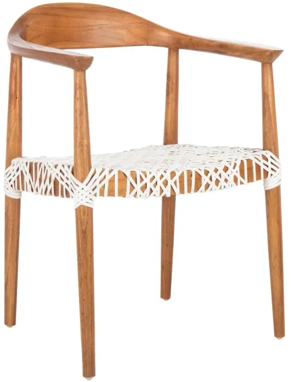 Kaelisor Accent Chair, Natural/White