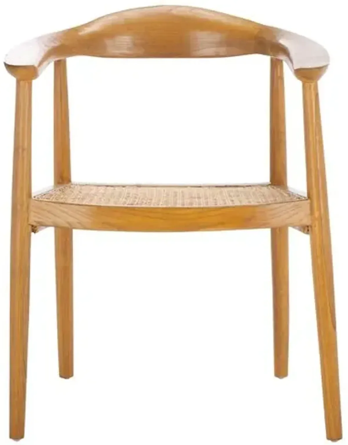 Fenorra Open Webbing Accent Chair - Brown - Curved Back, Comfortable, Durable