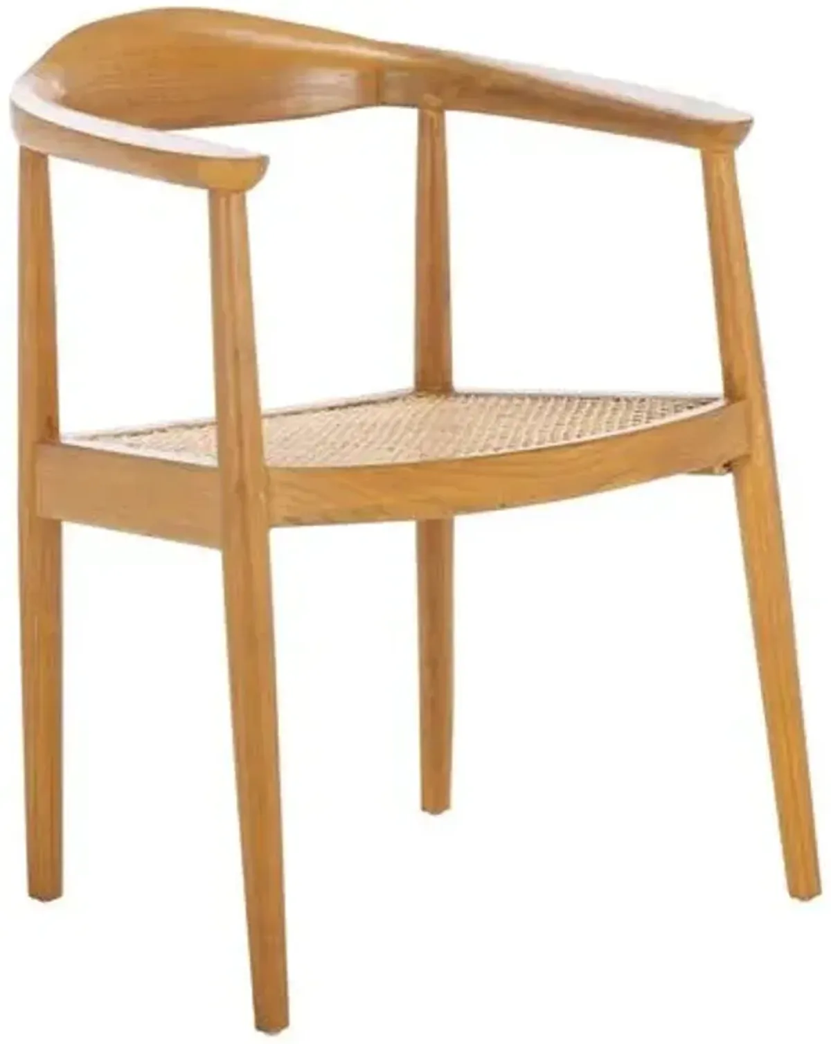 Fenorra Open Webbing Accent Chair - Brown - Curved Back, Comfortable, Durable