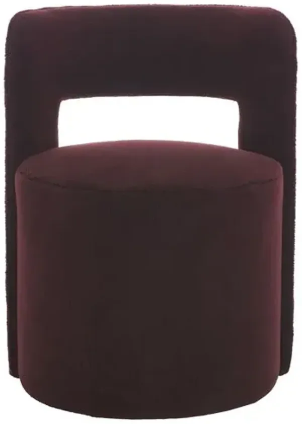 Anarian Faux Lambs Wool Accent Chair - Red, Comfortable, Durable
