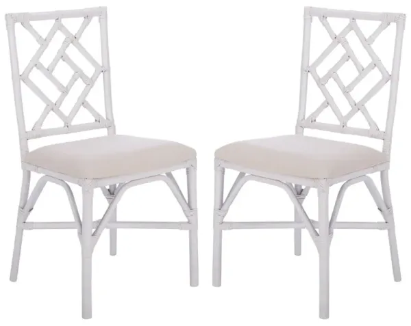 S/2 Georgina Dining Side Chairs with Cushion