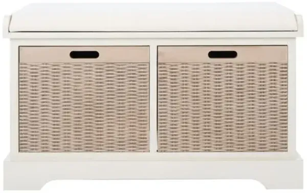 Sylibeth Cushion Bench - White