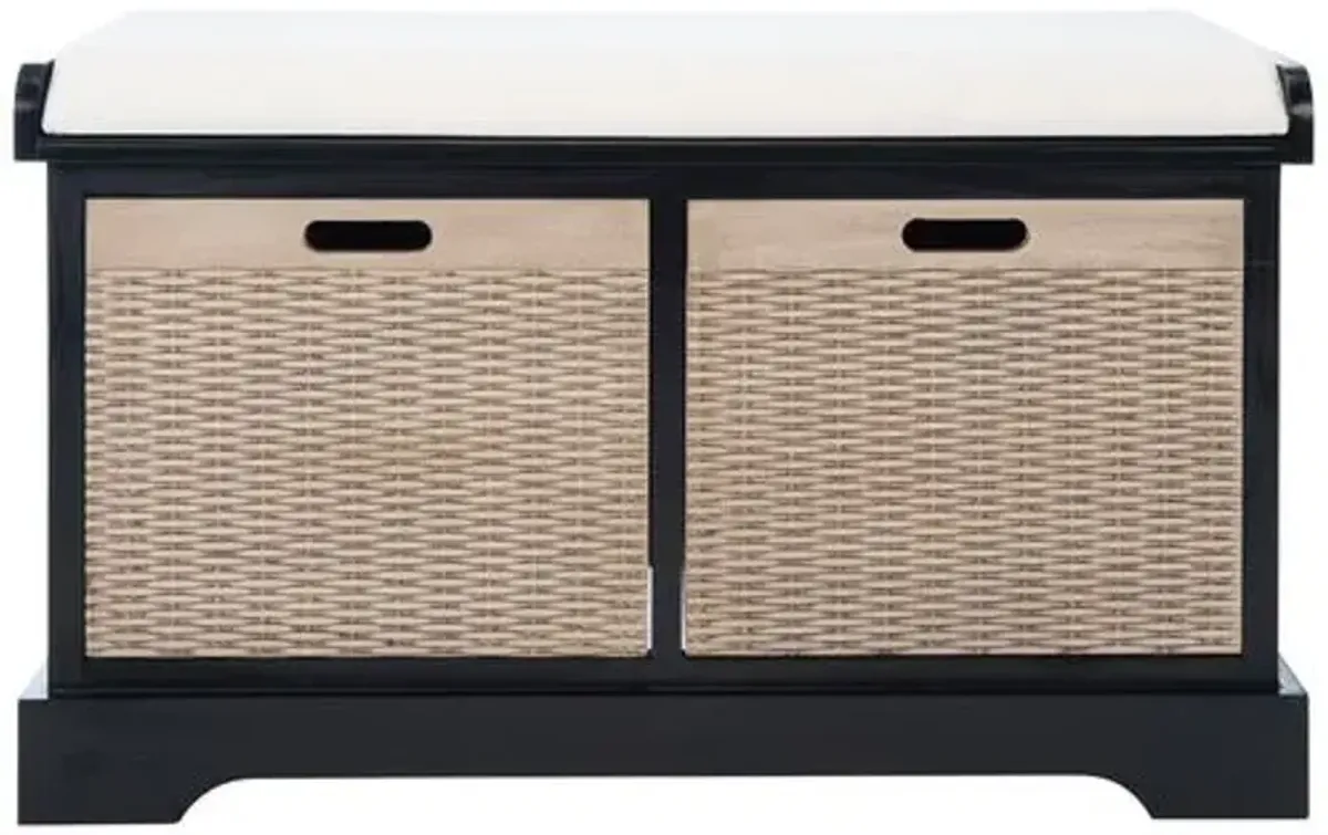 Sylibeth Cushion Bench - Black