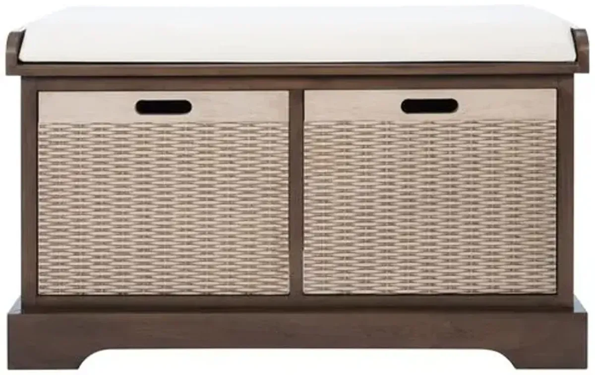 Sylibeth Cushion Bench - Brown