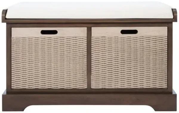 Sylibeth Cushion Bench - Brown