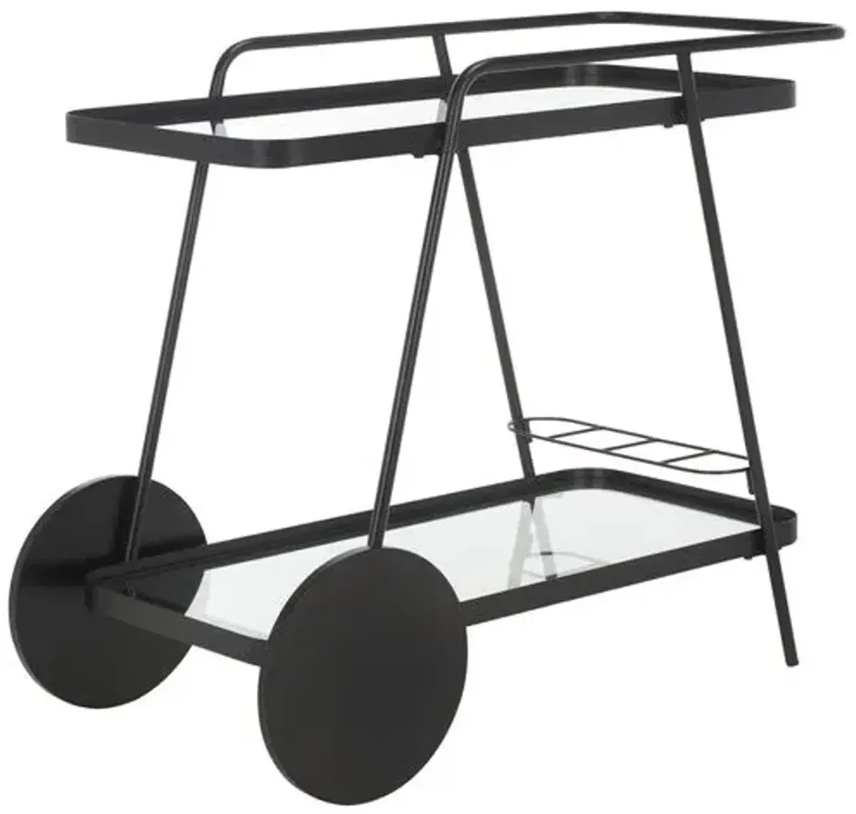Ezrenor 2 Tier Bar Cart - Black