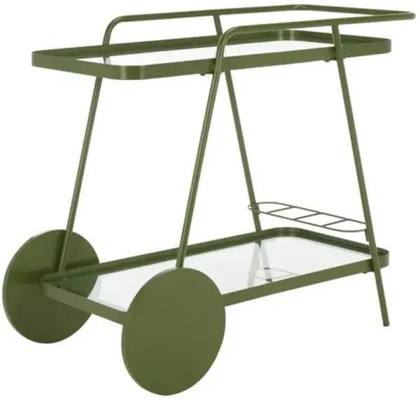 Ezrenor 2 Tier Bar Cart - Green
