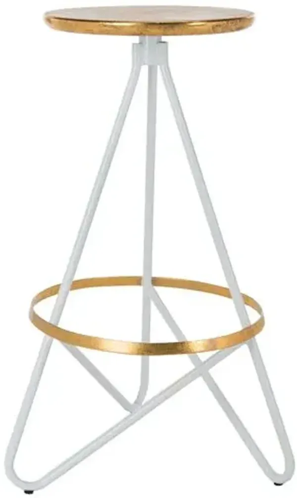 Thyra Iron Bar Stool - Gold