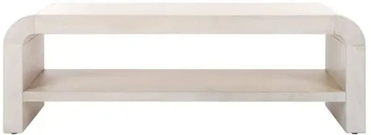Seryn 1-Shelf Coffee Table - White