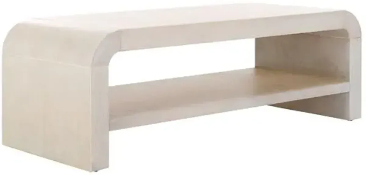 Seryn 1-Shelf Coffee Table - White