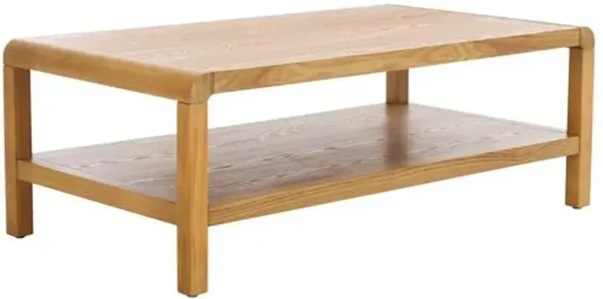 Morin 1-Shelf Coffee Table - Brown