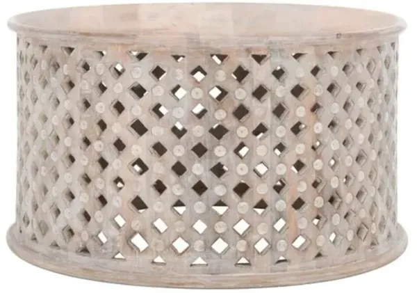 Velanis Round Coffee Table - White