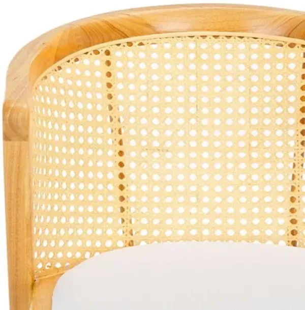 Keylah Barrel Back Cane Dining Chair - Brown