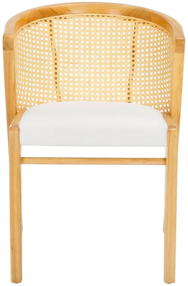 Keylah Barrel Back Cane Dining Chair