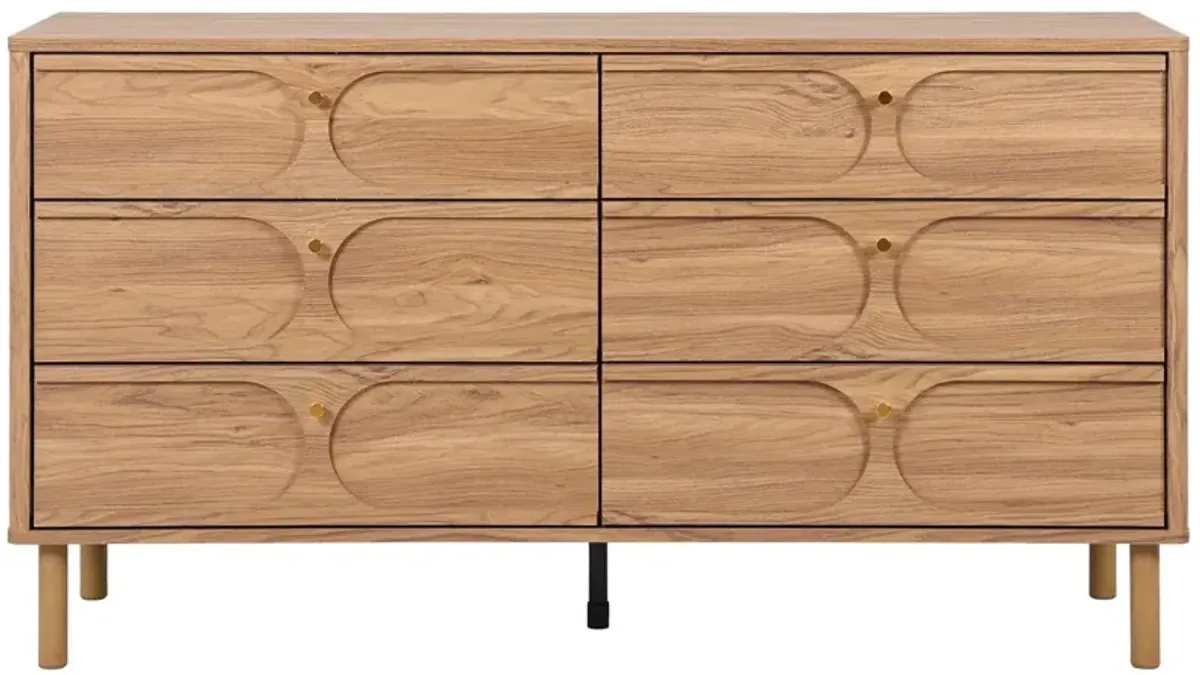 Novalyn 6-Drawer Chest, Oak