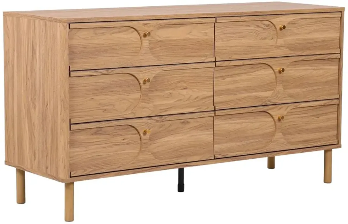 Novalyn 6-Drawer Chest, Oak