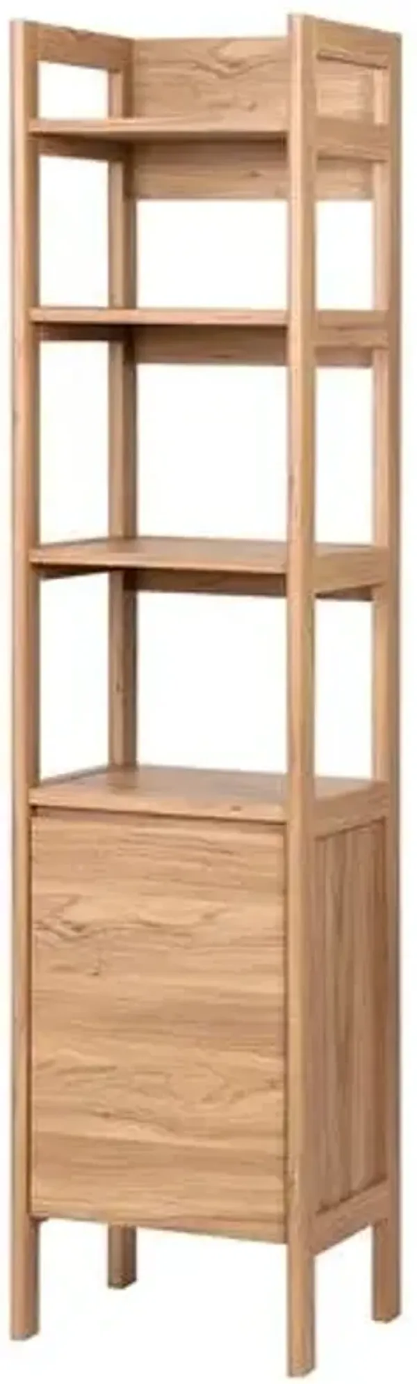 Quinorra 4-Shelf Bookcase - Brown