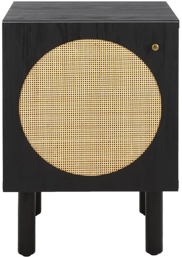 Symmi 1-Door Rattan Night Stand