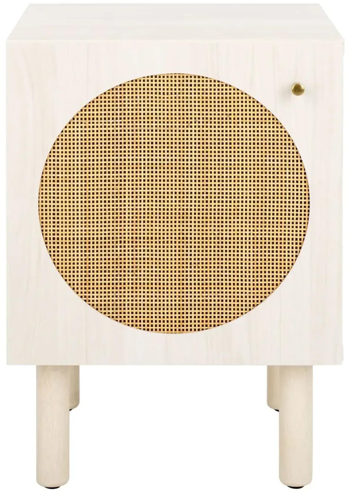 Symmi 1-Door Rattan Night Stand