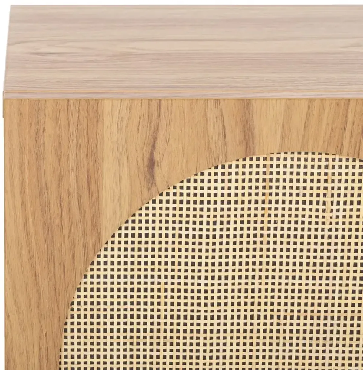 Symmi 1-Door Rattan Night Stand