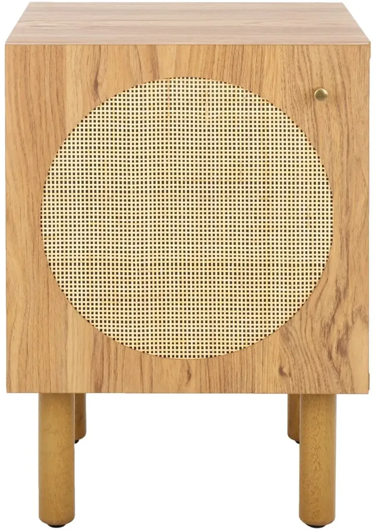 Symmi 1-Door Rattan Night Stand