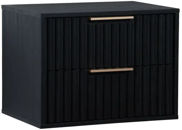 Kaliseth 2-Drawer Floating Fluted Nightstand