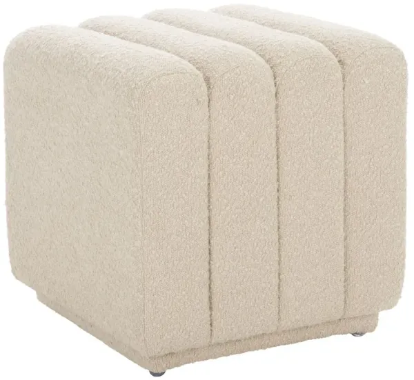 Lyricah Square Boucle Ottoman