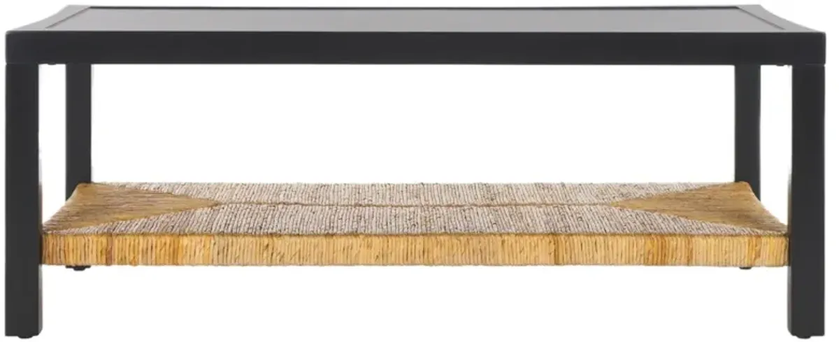 Kyrelyn Banana Coffee Table, Black/Natural