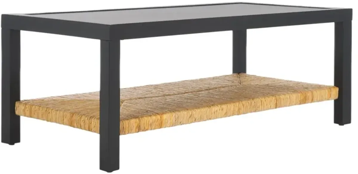 Kyrelyn Banana Coffee Table, Black/Natural