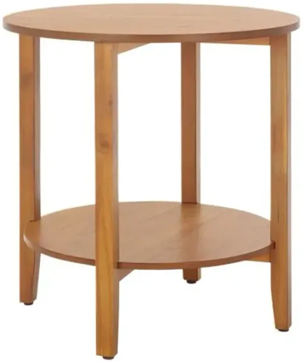 Marsie Round Accent Table - Natural - Brown - 24Hx23.5Wx23.5D in