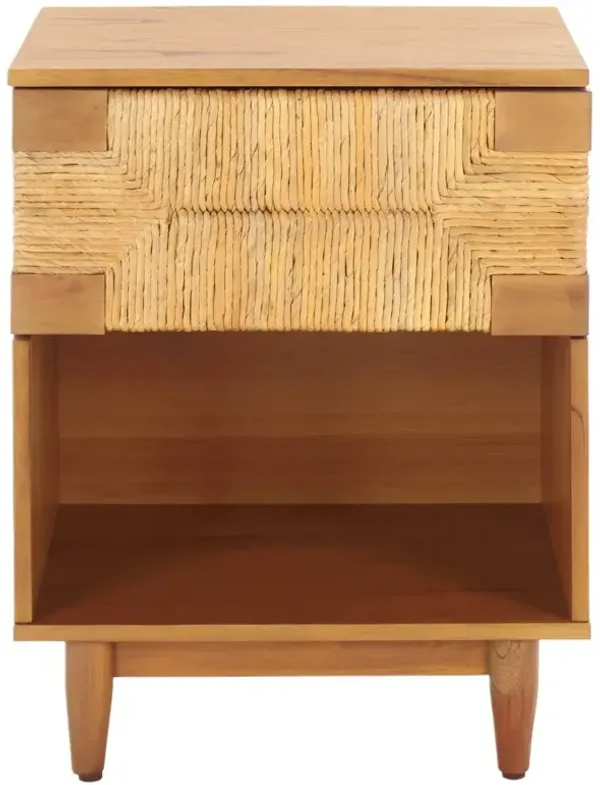 Avirayn 1-Drawer Banana Stem Nightstand